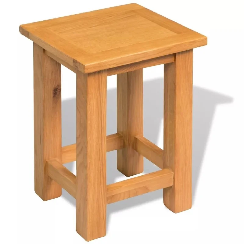 End Table Solid Oak Wood 10.6"x9.4"x14.6",Antique Design,can Also use it as a nightstand, or Plant or Telephone Stand