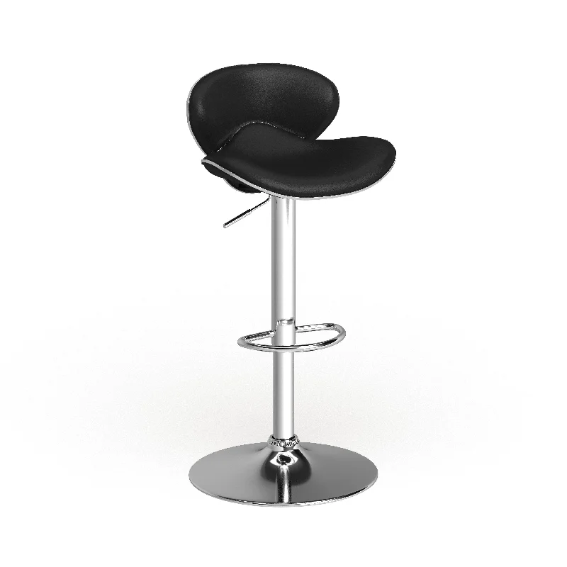 Furniture of America Ella Modern Chrome Height-adjustable Barstool