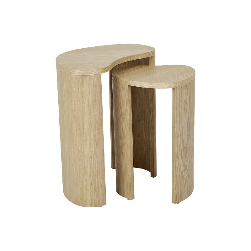 Oberon Curve Nest Side Tables (Set of 2)