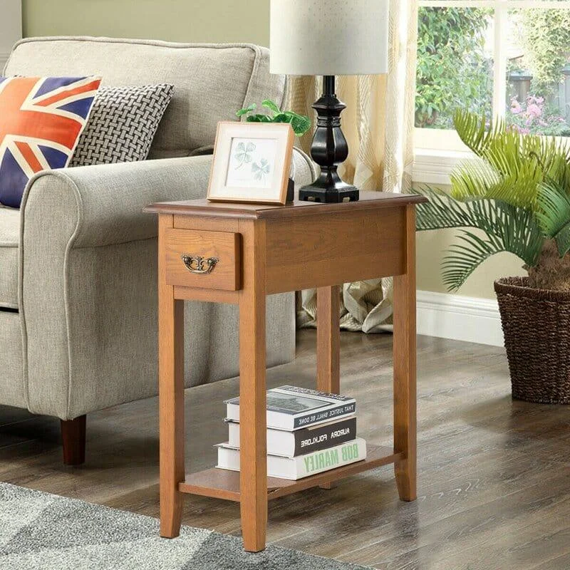 Lewallen Tall End Table with Storage