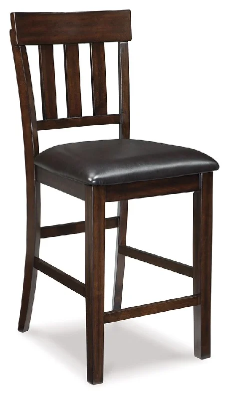 Haddigan - Dark Brown - Upholstered Barstool (Set of 2)