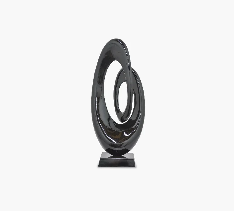 Black Abstract Sculpture