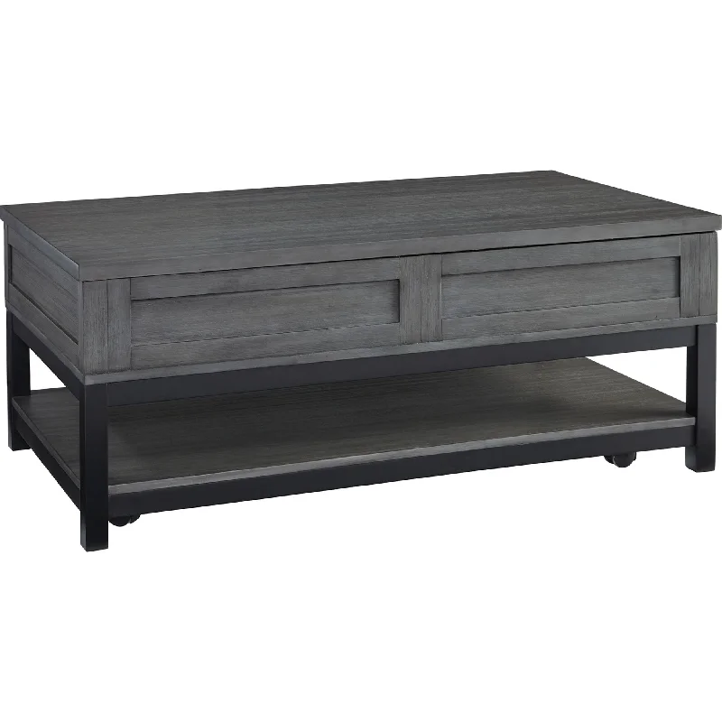 Caitbrook Coffee Table - Gray/Black