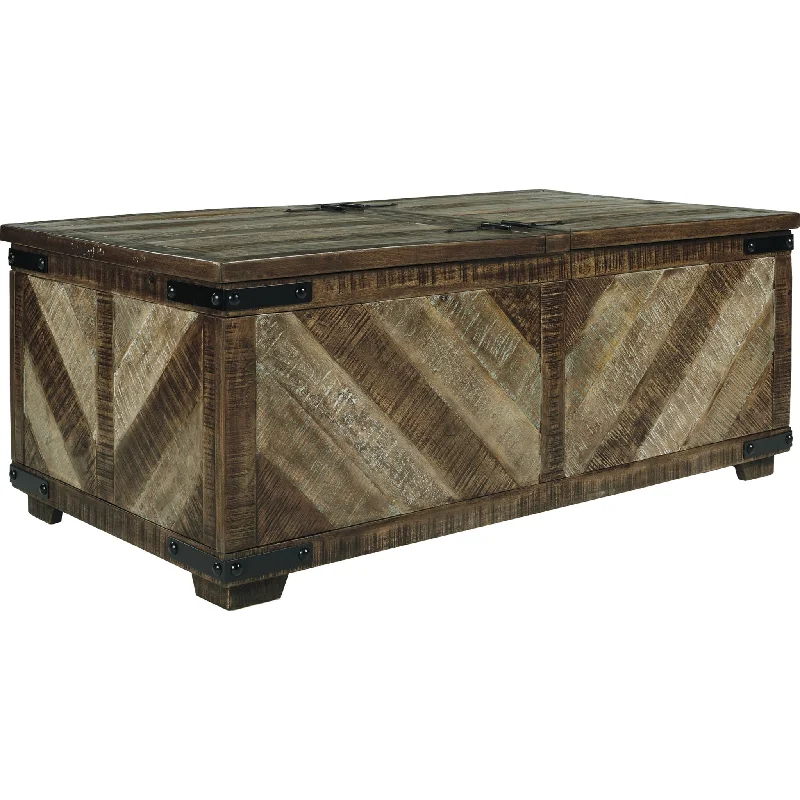 Campania Coffee Table - Rustic Brown