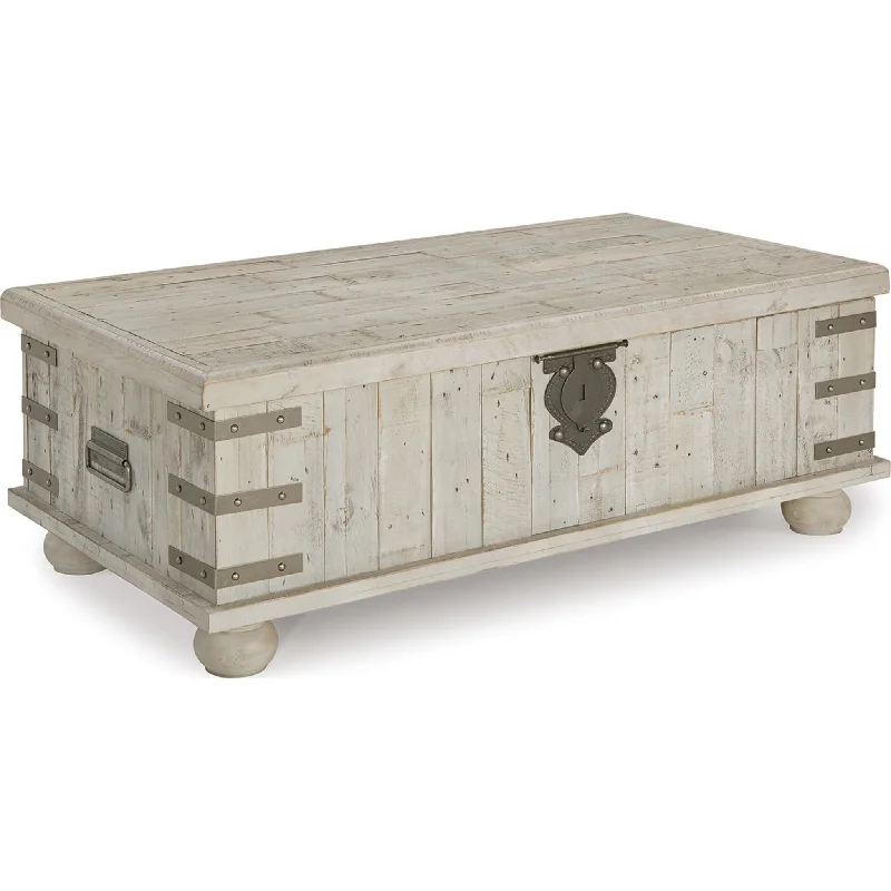 Carynhurst Coffee Table - White Wash Gray