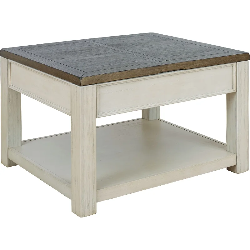 Elanbach Coffee Table - Brown/White