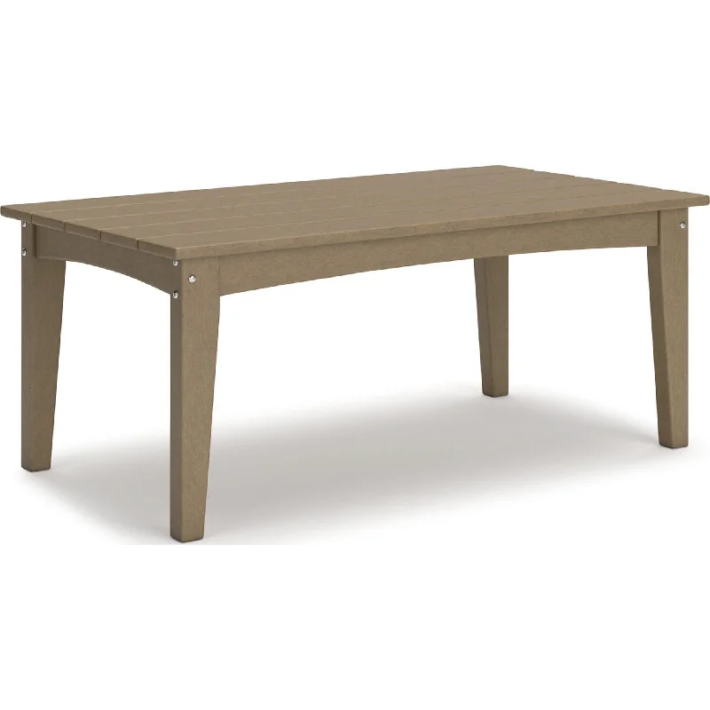 Hyland Wave Outdoor Coffee Table - Driftwood