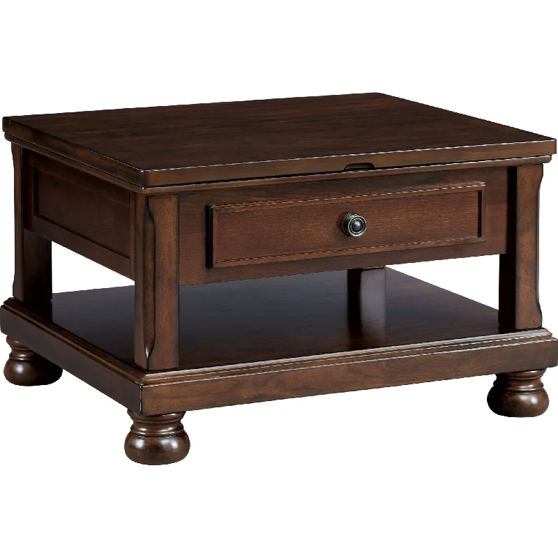 Porter Coffee Table - Rustic Brown