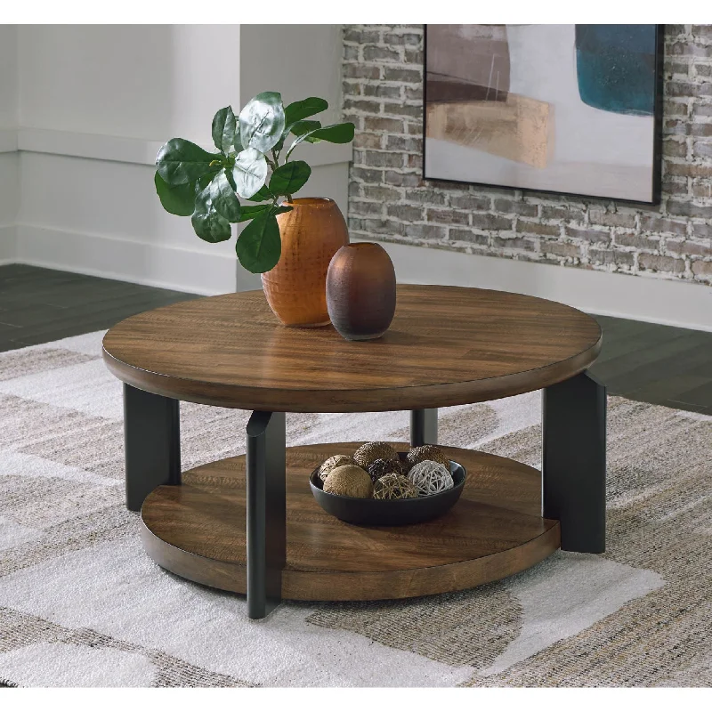 Kraeburn Coffee Table - Brown/Black