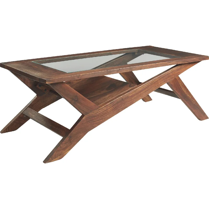 Madras Coffee Table - Warm Brown