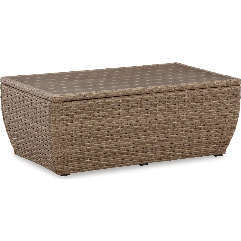 Sandy Bloom Outdoor Coffee Table - Beige