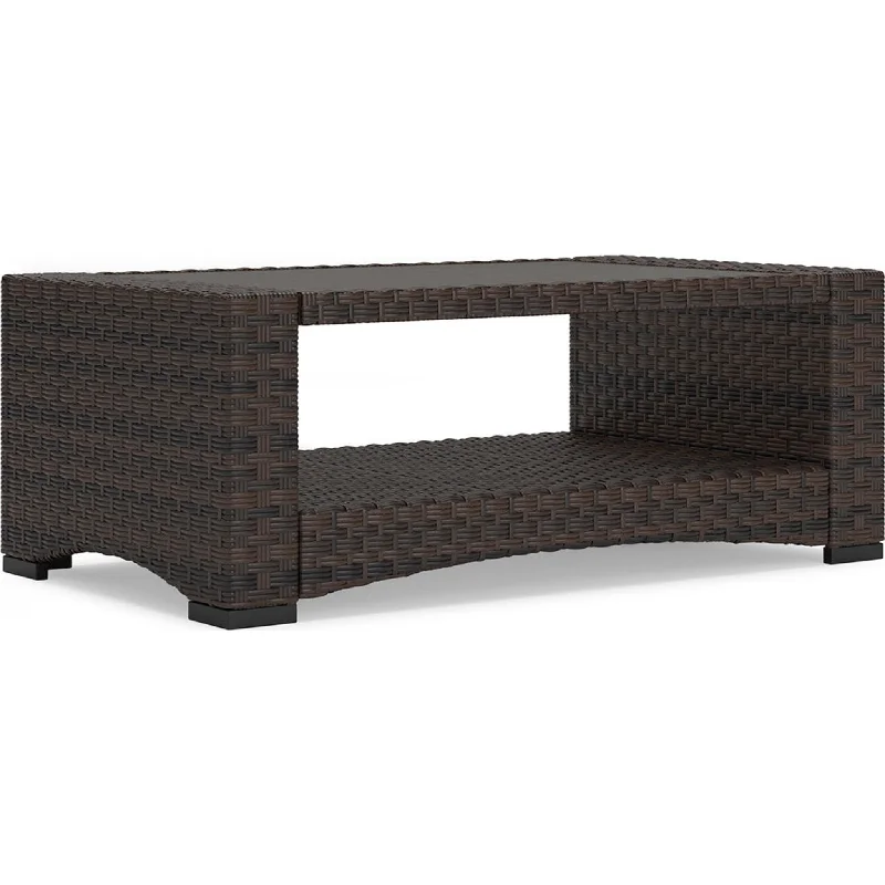 Windglow Outdoor Coffee Table - Brown